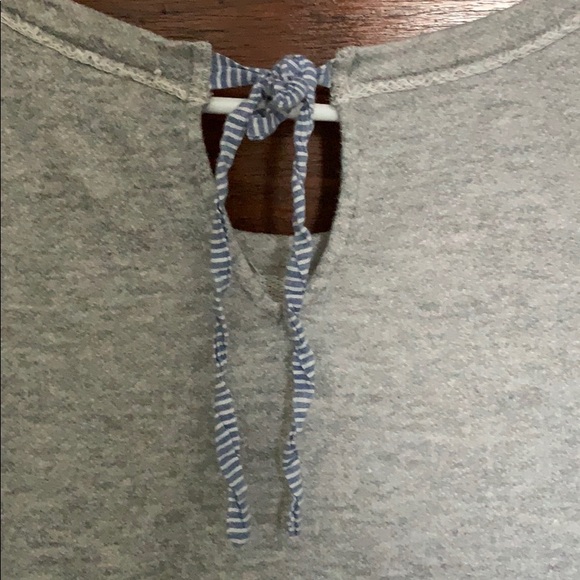 Grey and Lace Anthropologie Sweater - Picture 4 of 5